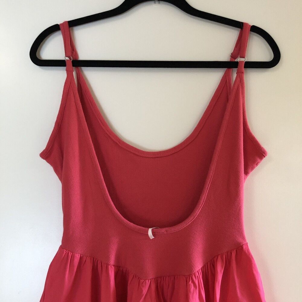 Free People Dylan Midi Open Back Dress Miami Beet Pink Size Small - Picture 7 of 9